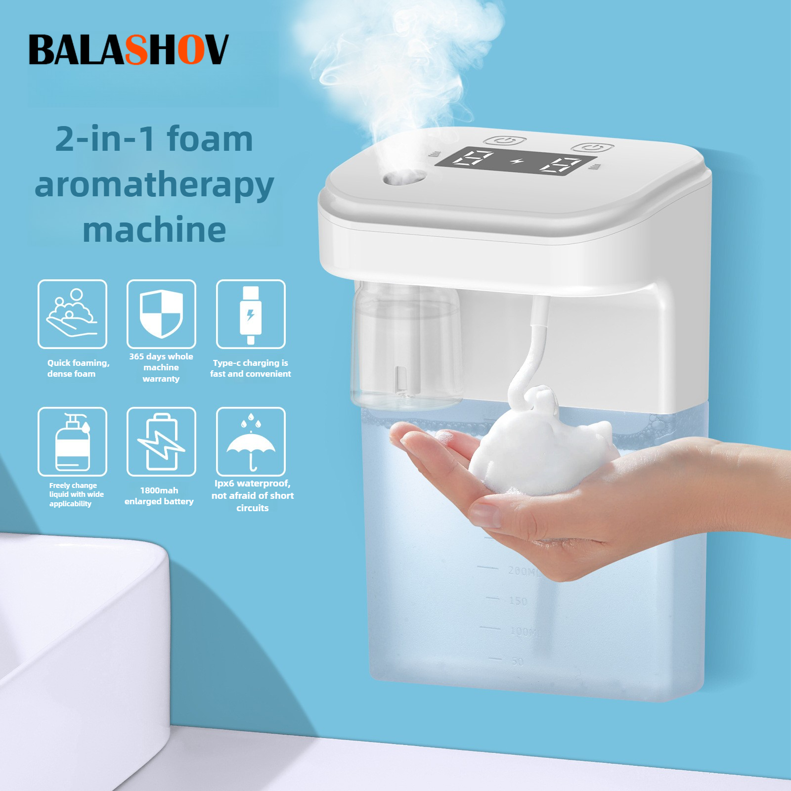 Soap Making Machine At Home - Automatic Soap Dispenser Foam Dispenser 2-in-1