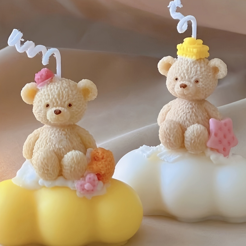 Soap Making Easy - Easy Demold Teddy Bear Silicone Candle
