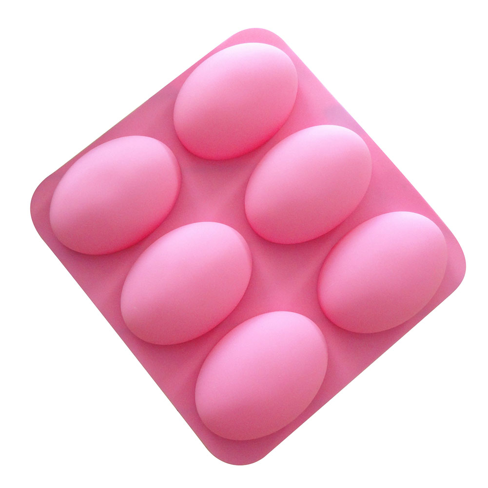 Soap Making Easy - 6 Cavities Multifunctional Oval Silicone Soap