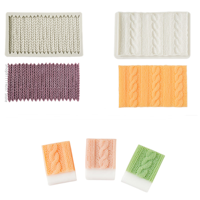 Soap Making Accessories - 1PCS Sweater Crochet Kniting Pattern Soap