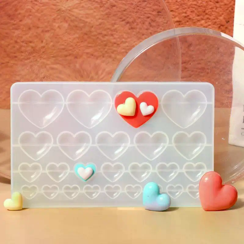 Soap Making Handmade - Love Heart Silicone Mold Different Size
