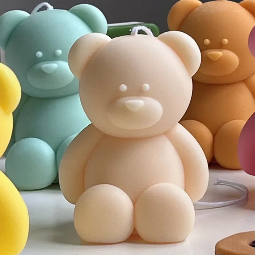 3D Cute Cartoon Bear Silicone  - Soap Making Diy Kit 评论和价格