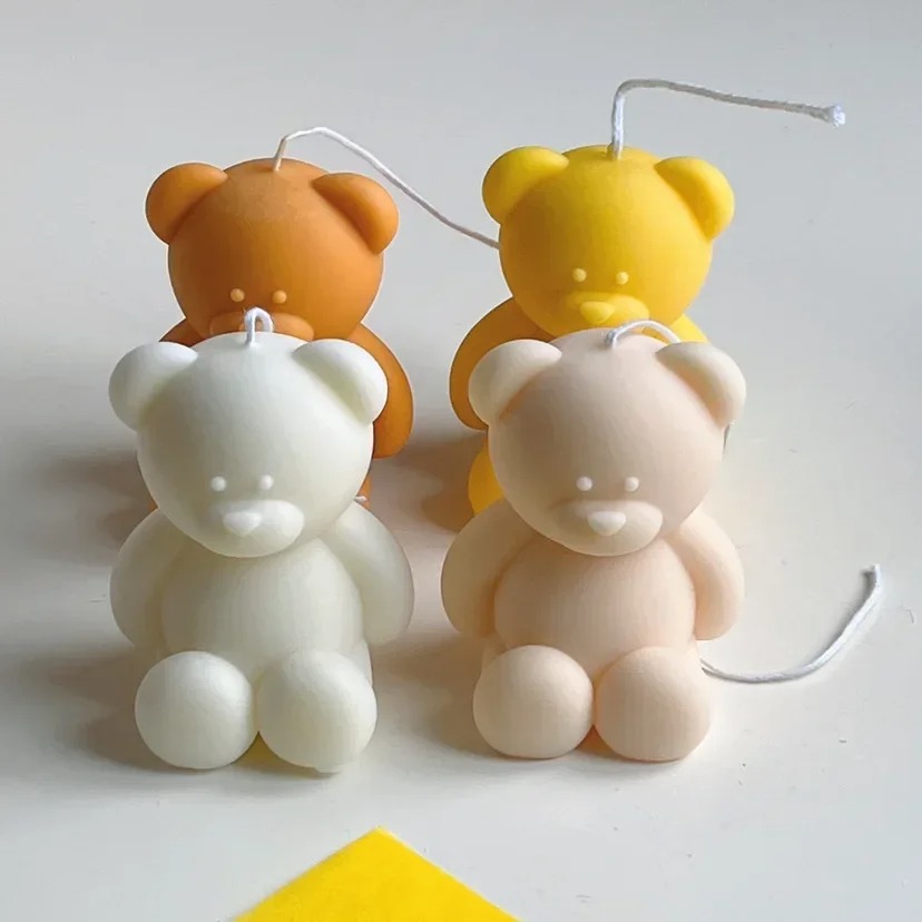 3D Cute Cartoon Bear Silicone  - Soap Making Diy Kit 评论和价格