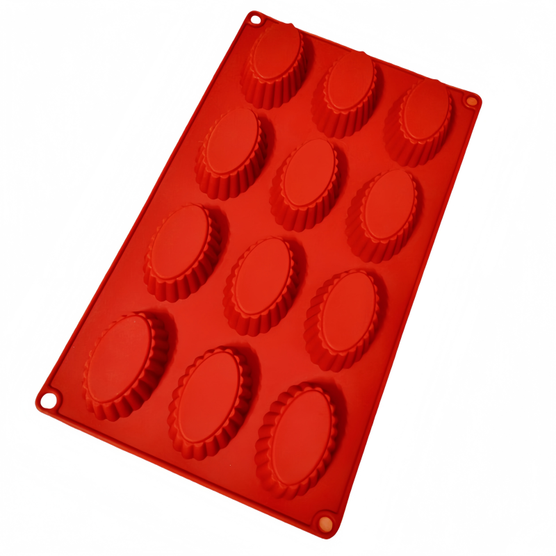 12 Hole Oval Egg Shape Silicon - Soap Making Tray 评论和价格