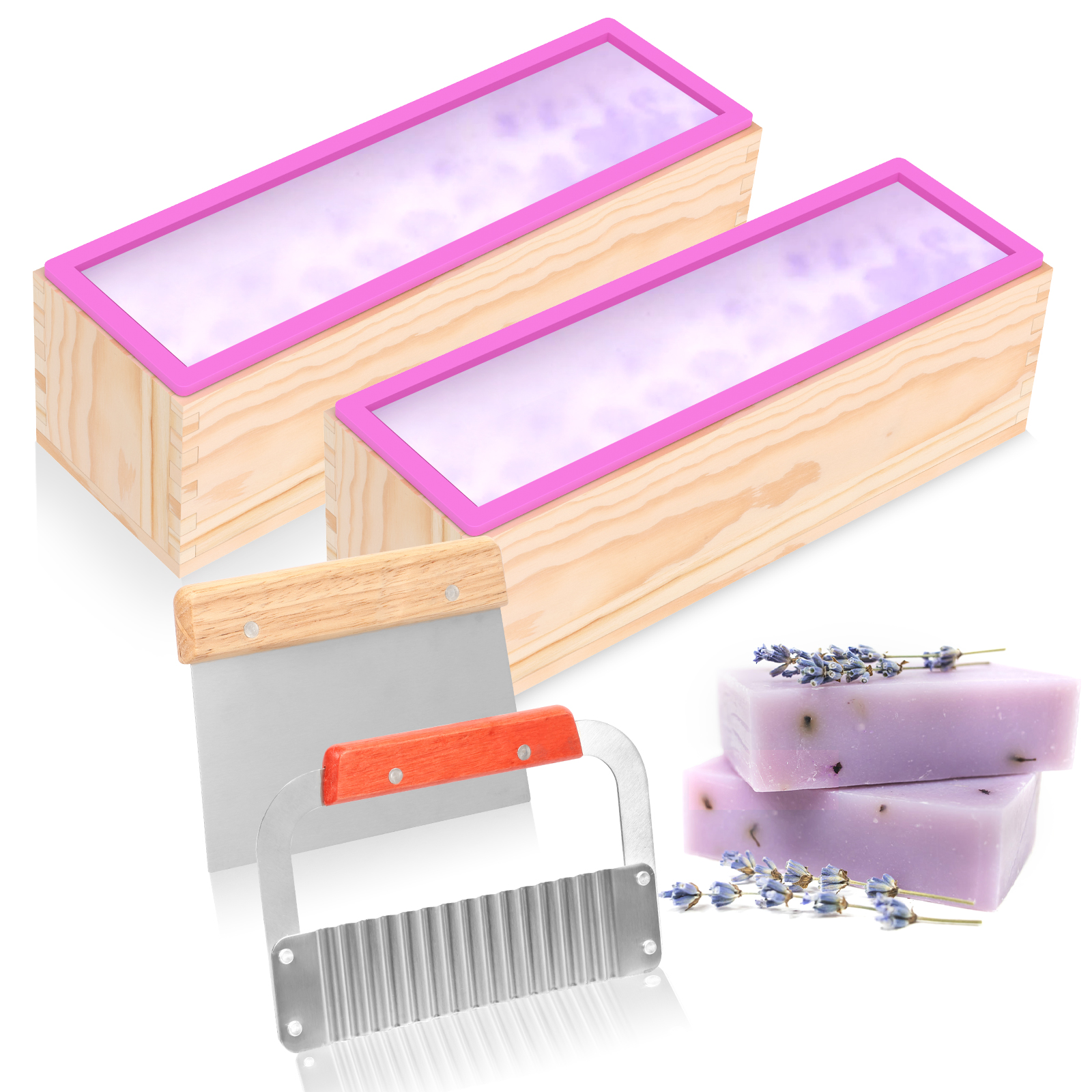 1Set Soap Making Mold Heat Res - Soap Making Diy Kit 评论和价格