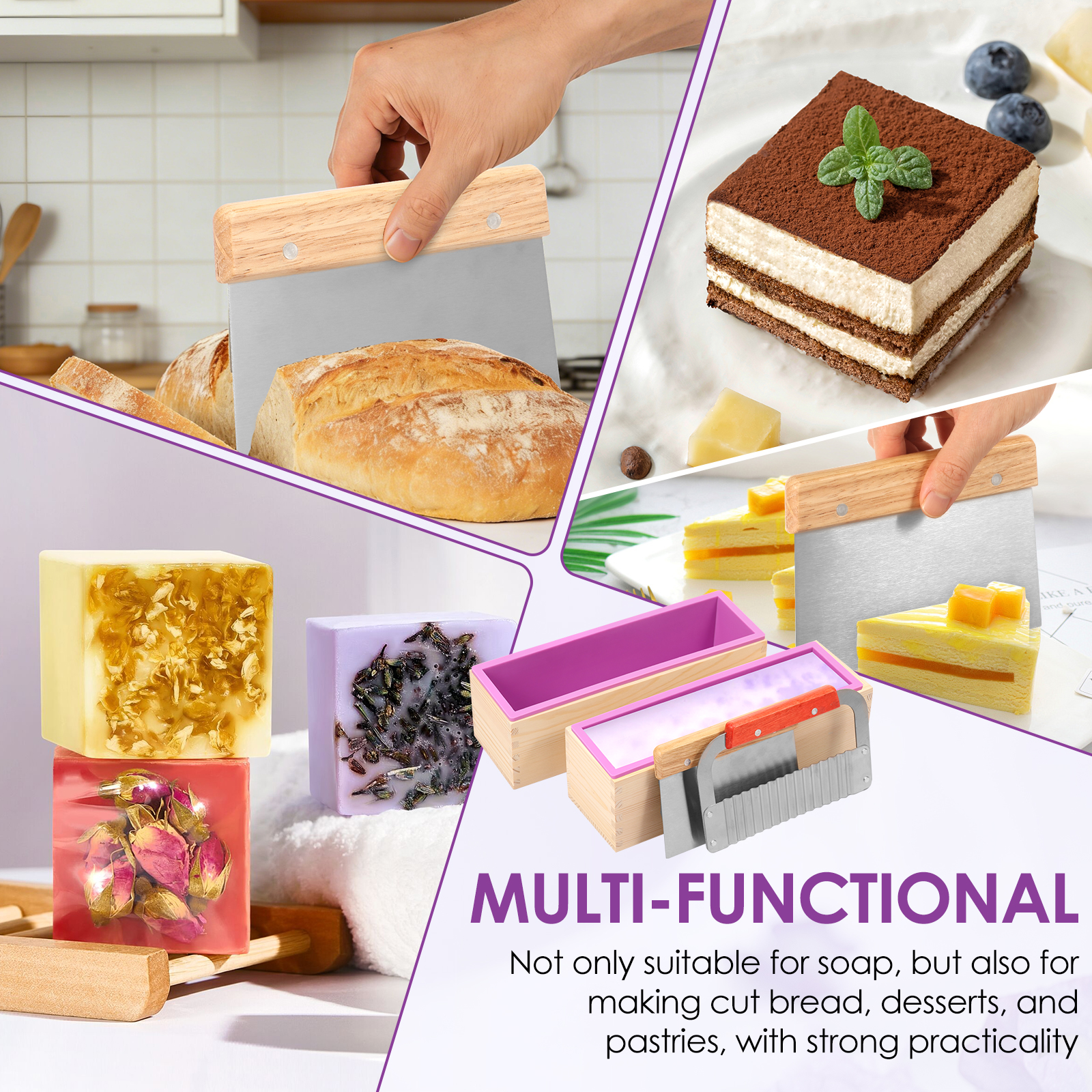 1Set Soap Making Mold Heat Res - Soap Making Diy Kit 评论和价格