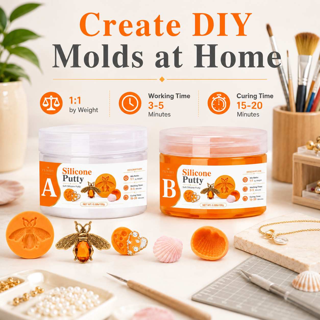 SILICONE PUTTY Making Kit, Fas - Soap Making Easy 评论和价格
