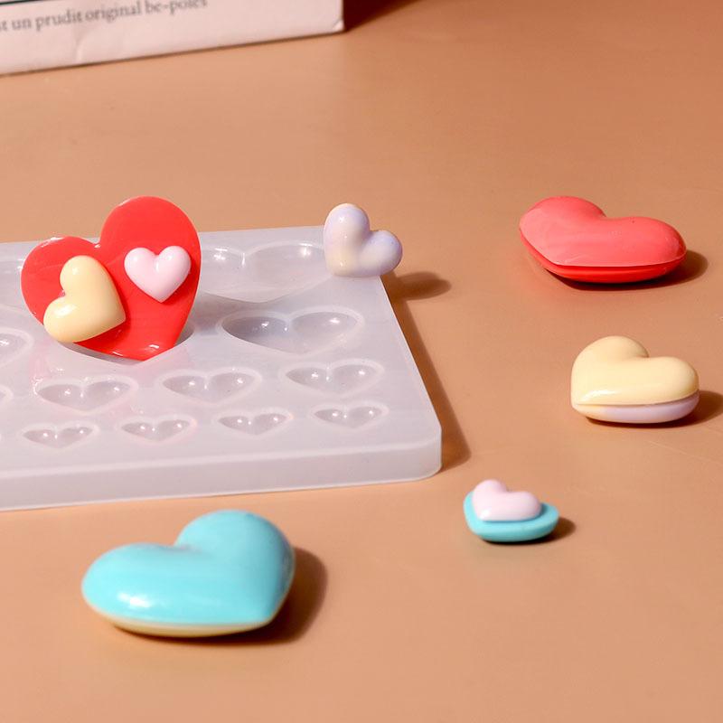 Love Heart Silicone Mold Diffe - Soap Making Handmade 评论和价格