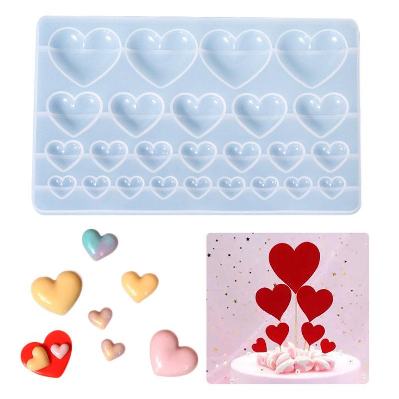 Love Heart Silicone Mold Diffe - Soap Making Handmade 评论和价格