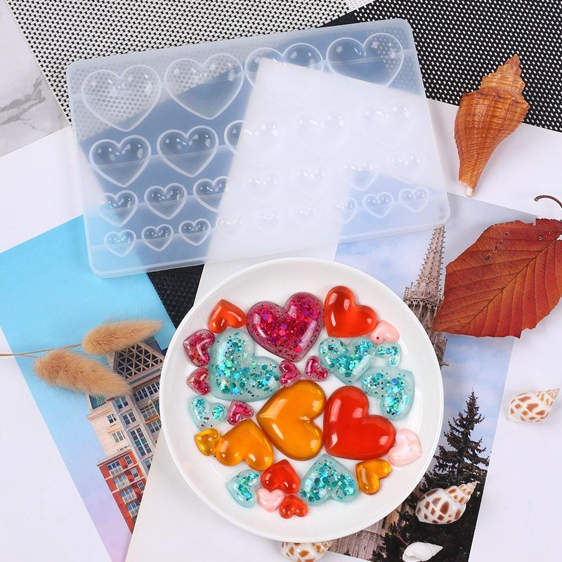 Love Heart Silicone Mold Diffe - Soap Making Handmade 评论和价格