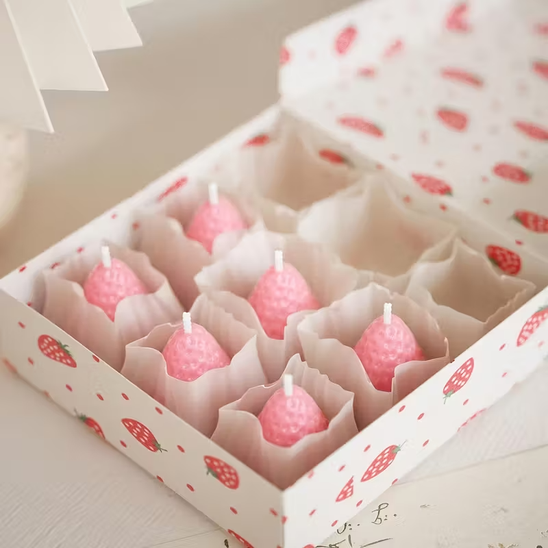 Strawberry Silicone Candle Mol - Natural Making Soap 评论和价格