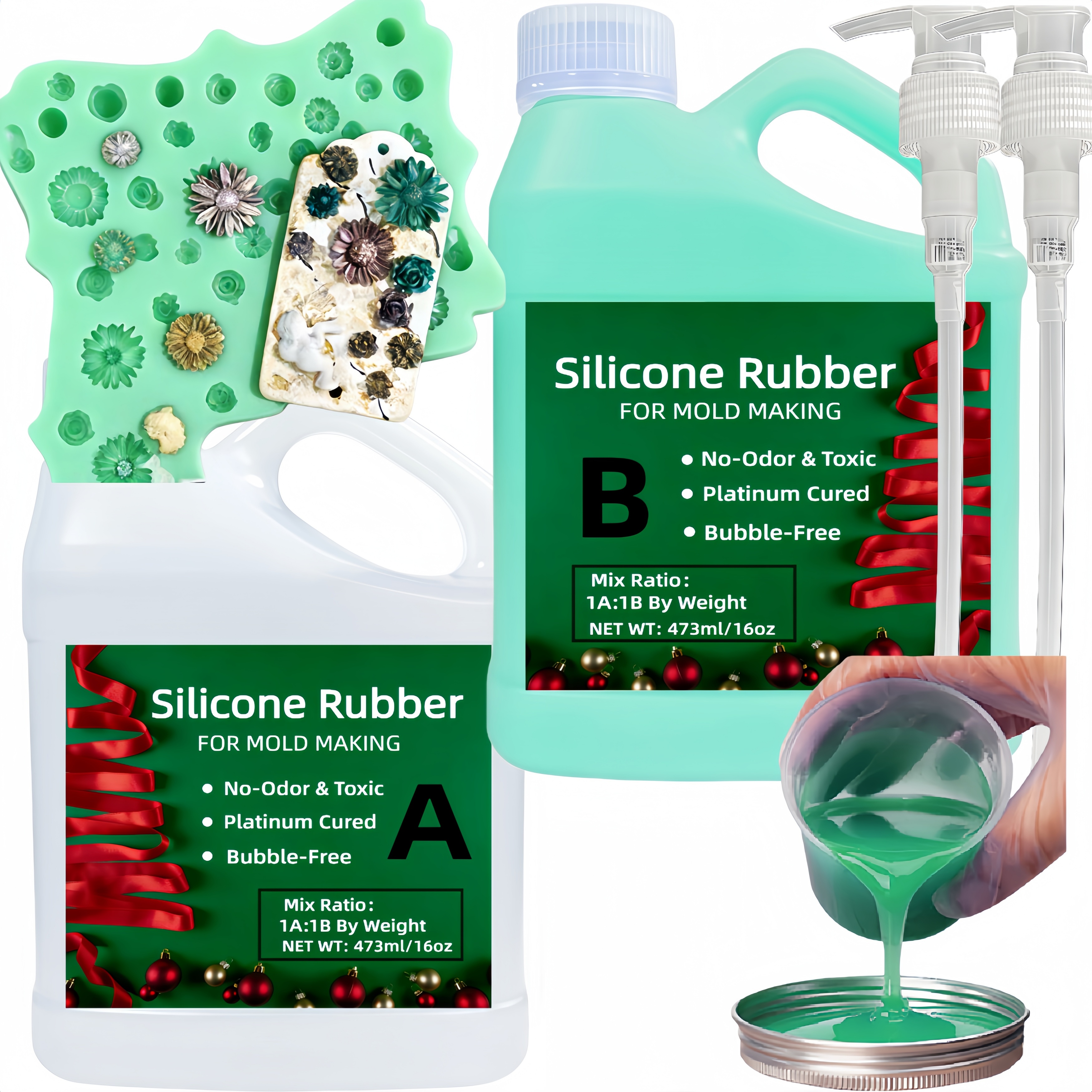 Platinum Cure Liquid Silicone  - Soap Making Ratios 评论和价格