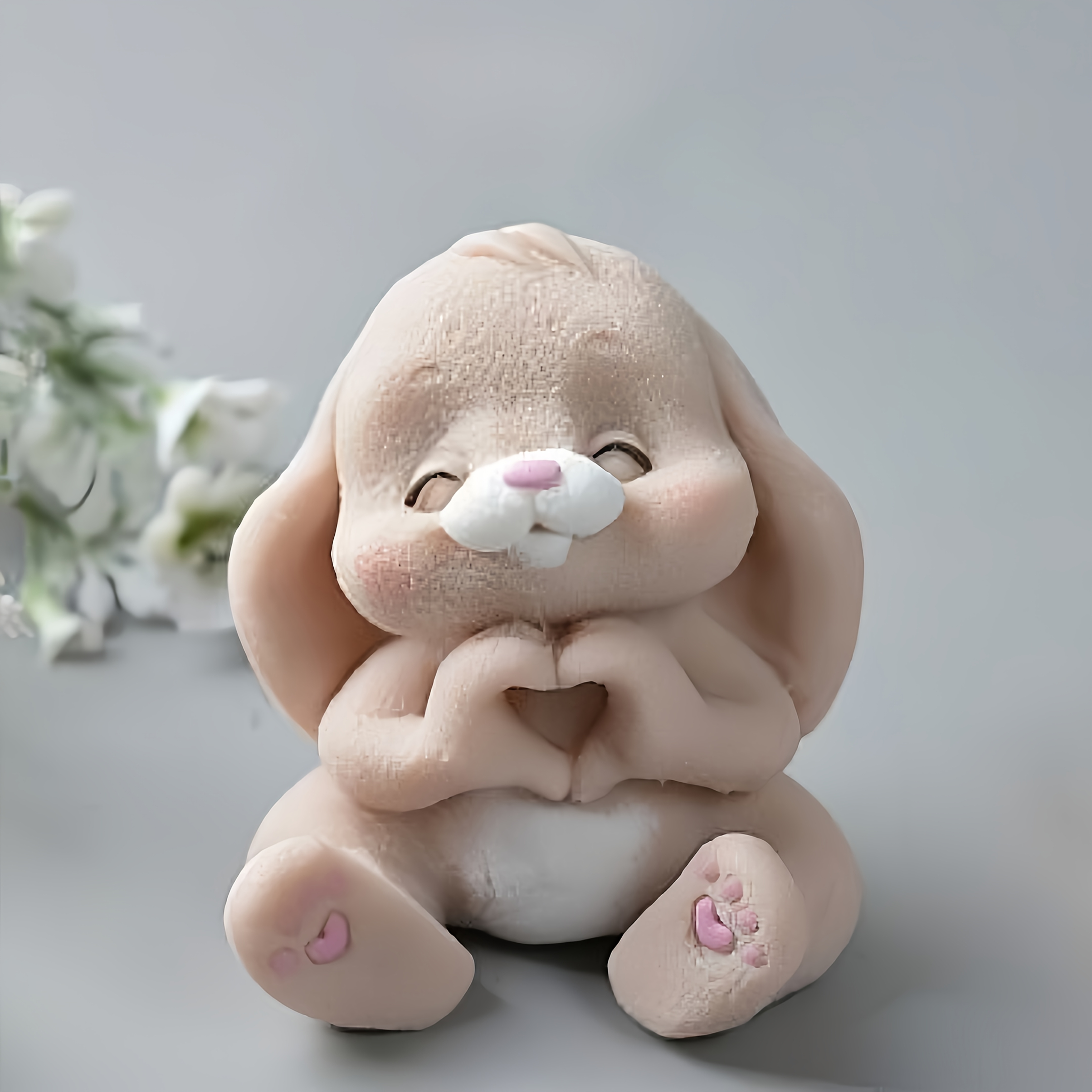1pc Adorable Rabbit Resin Sili - Natural Making Soap 评论和价格