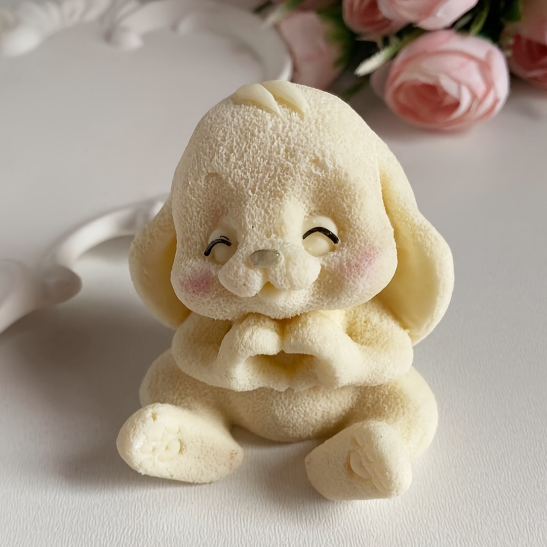 1pc Adorable Rabbit Resin Sili - Natural Making Soap 评论和价格
