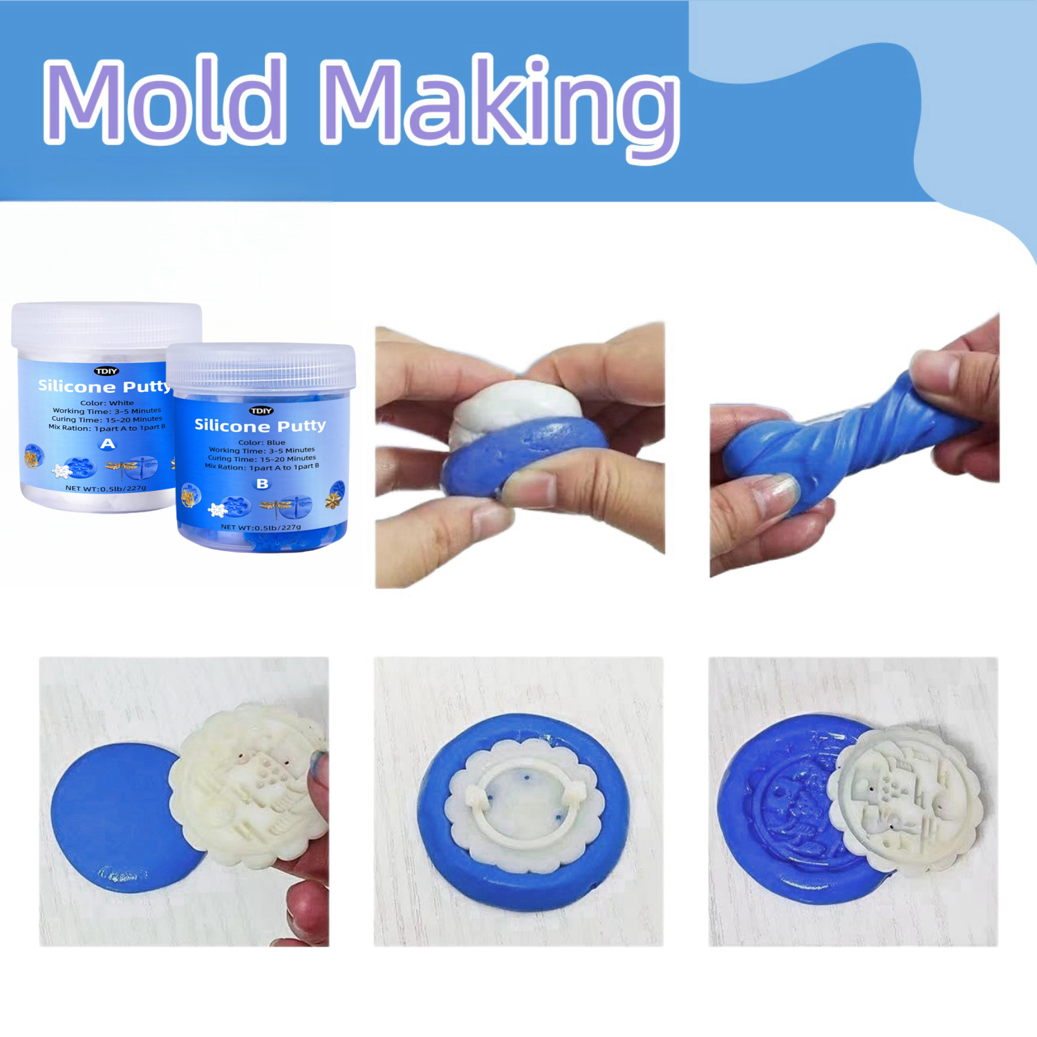 Silicone Putty for Reusable Si - Soap Making Ratios 评论和价格
