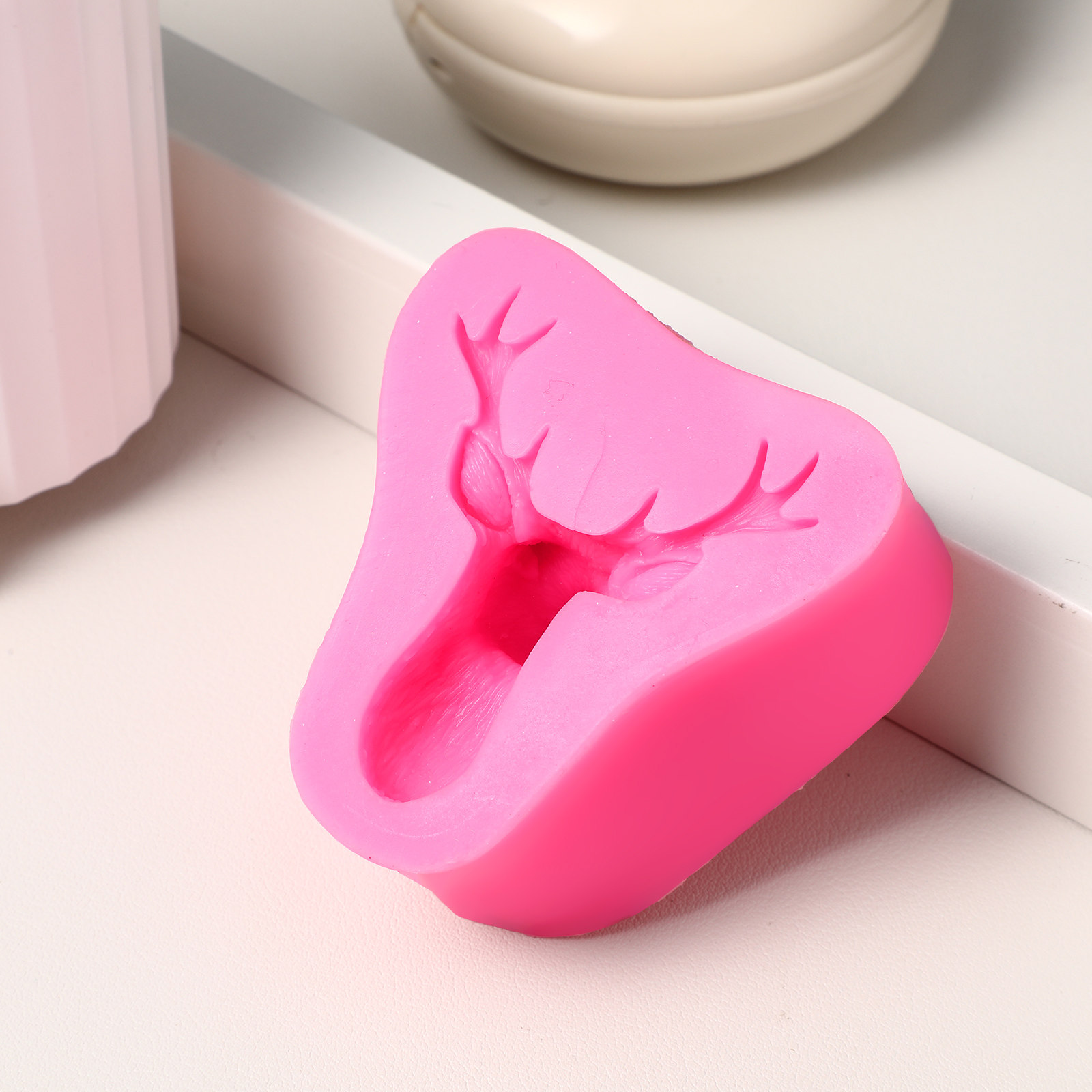 Deer Head Silicone Mold for Ca - Soap Making Easy 评论和价格