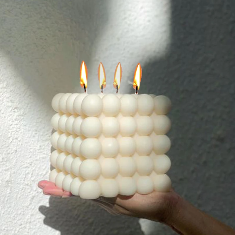 Large Bubble Cube Candles Sili - Soap Making Handmade 评论和价格