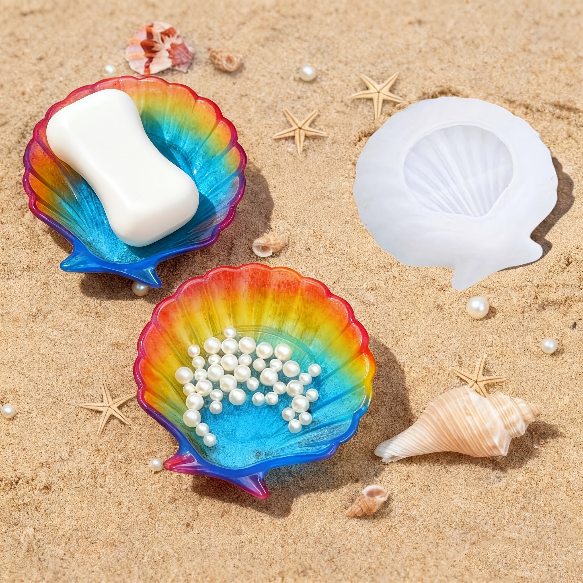 1 piece of silicone shell resi - Natural Making Soap 评论和价格