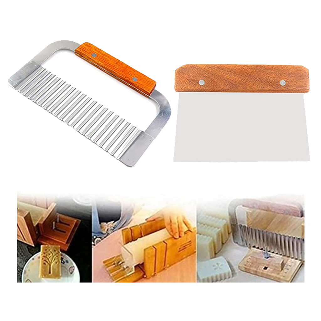 2 Pack Stainless Steel Wavy &  - Soap Making Accessories 评论和价格