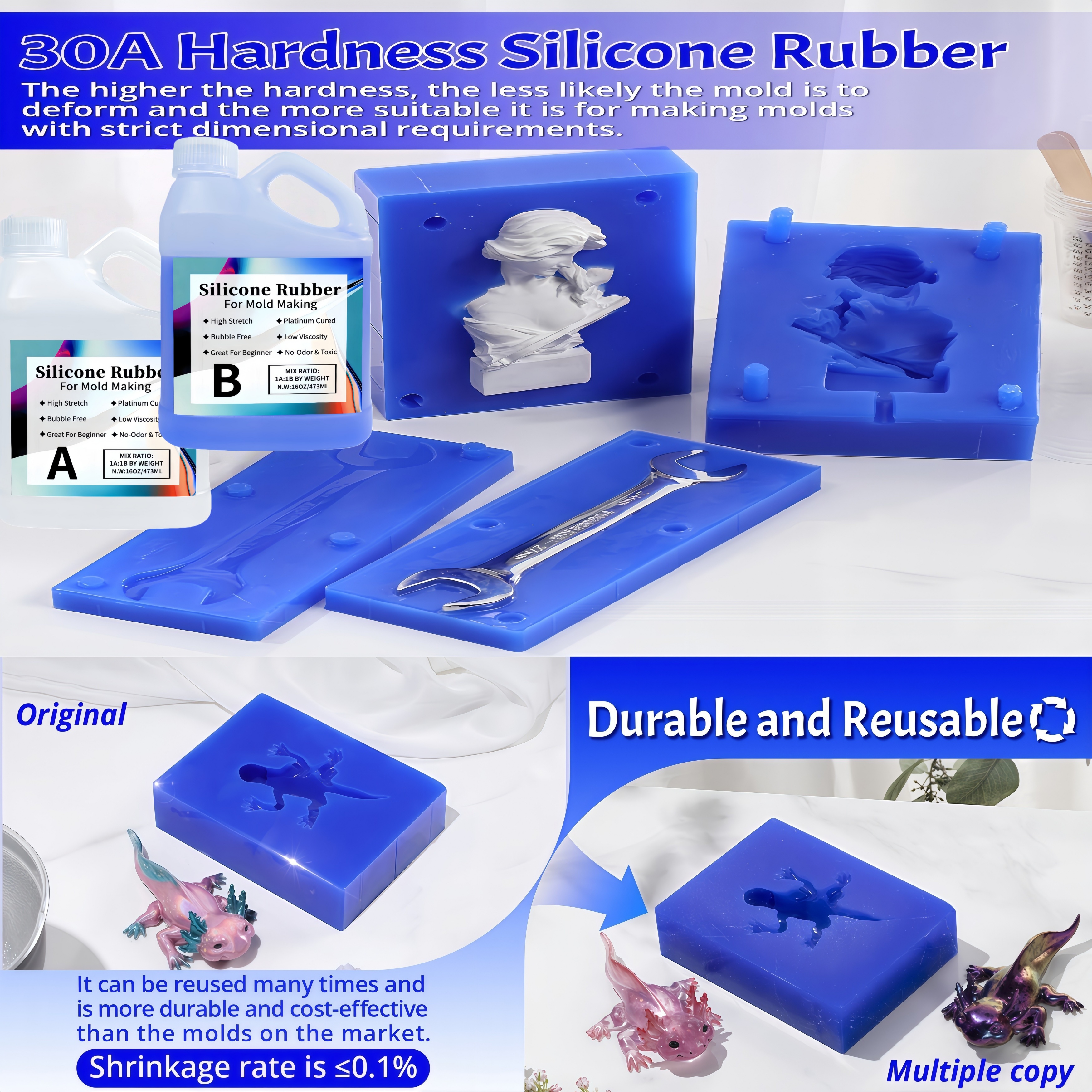 Platinum-Cured 15A Liquid Sili - Soap Making Ratios 评论和价格