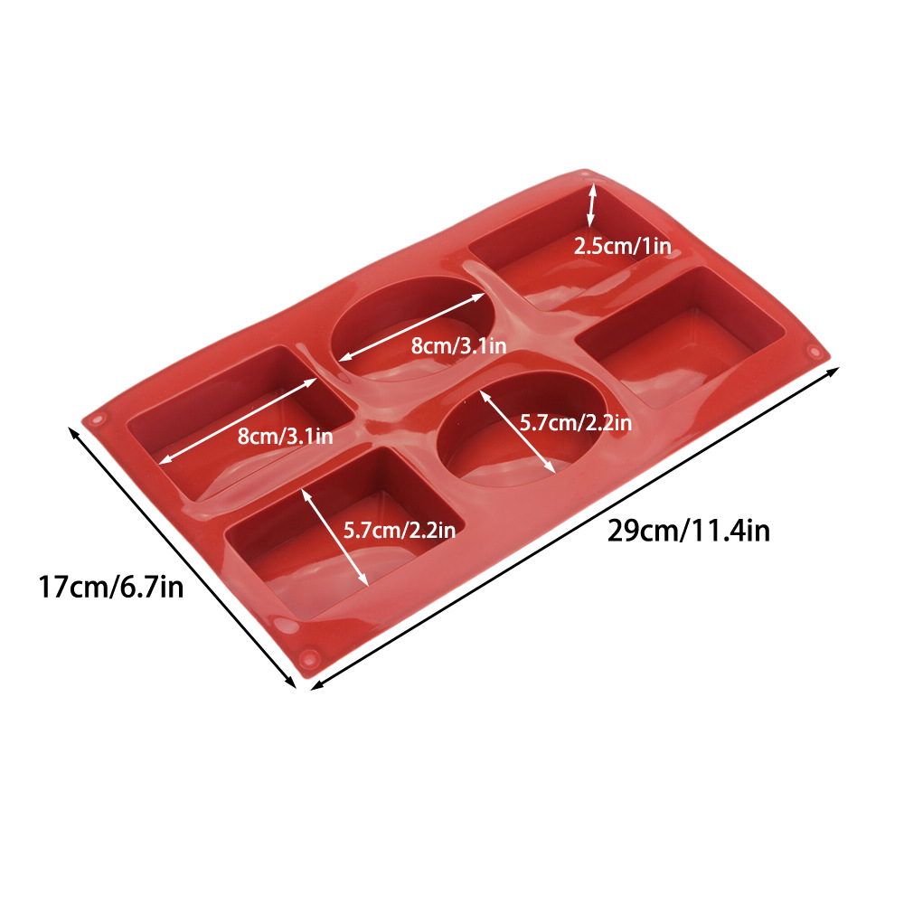 Silicone Rectangle Oval Combo  - Soap Making Tutorial 评论和价格