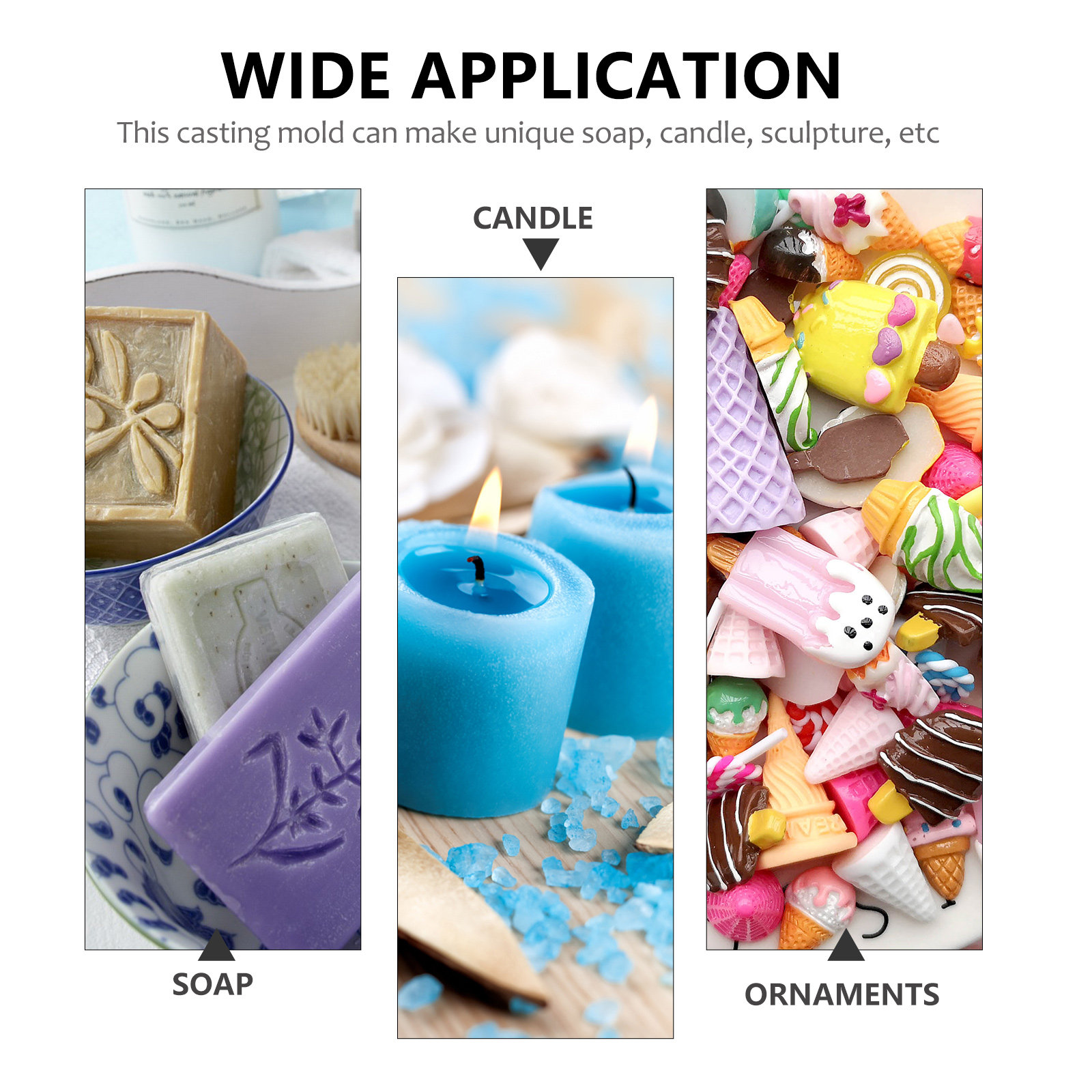 1Pcs Silicone Mold Crystal Epo - Soap Making Handmade 评论和价格
