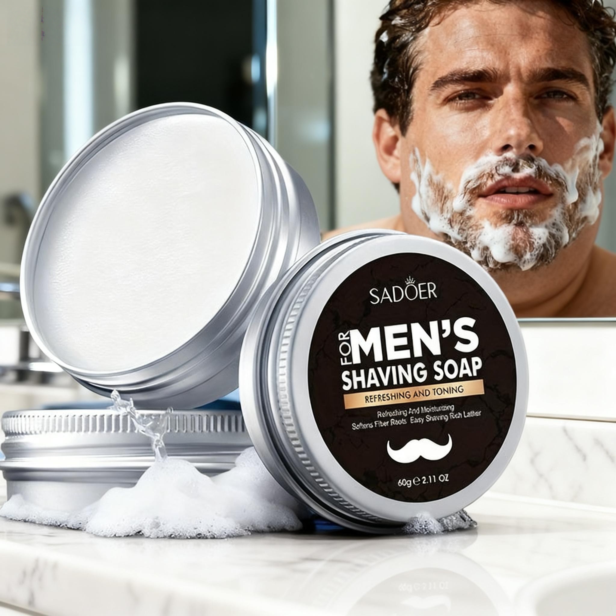 Men's Shaving Soap, Containing - Soap Making Easy 评论和价格