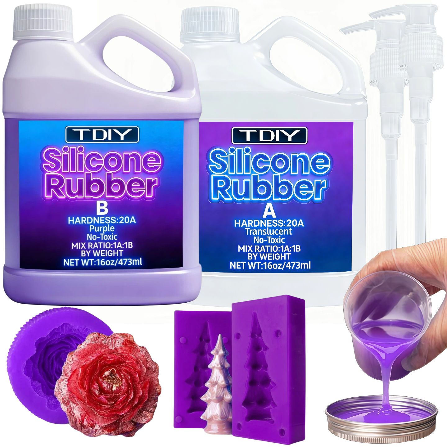 Liquid Silicone Rubber Kit - H - Soap Making Diy Kit 评论和价格