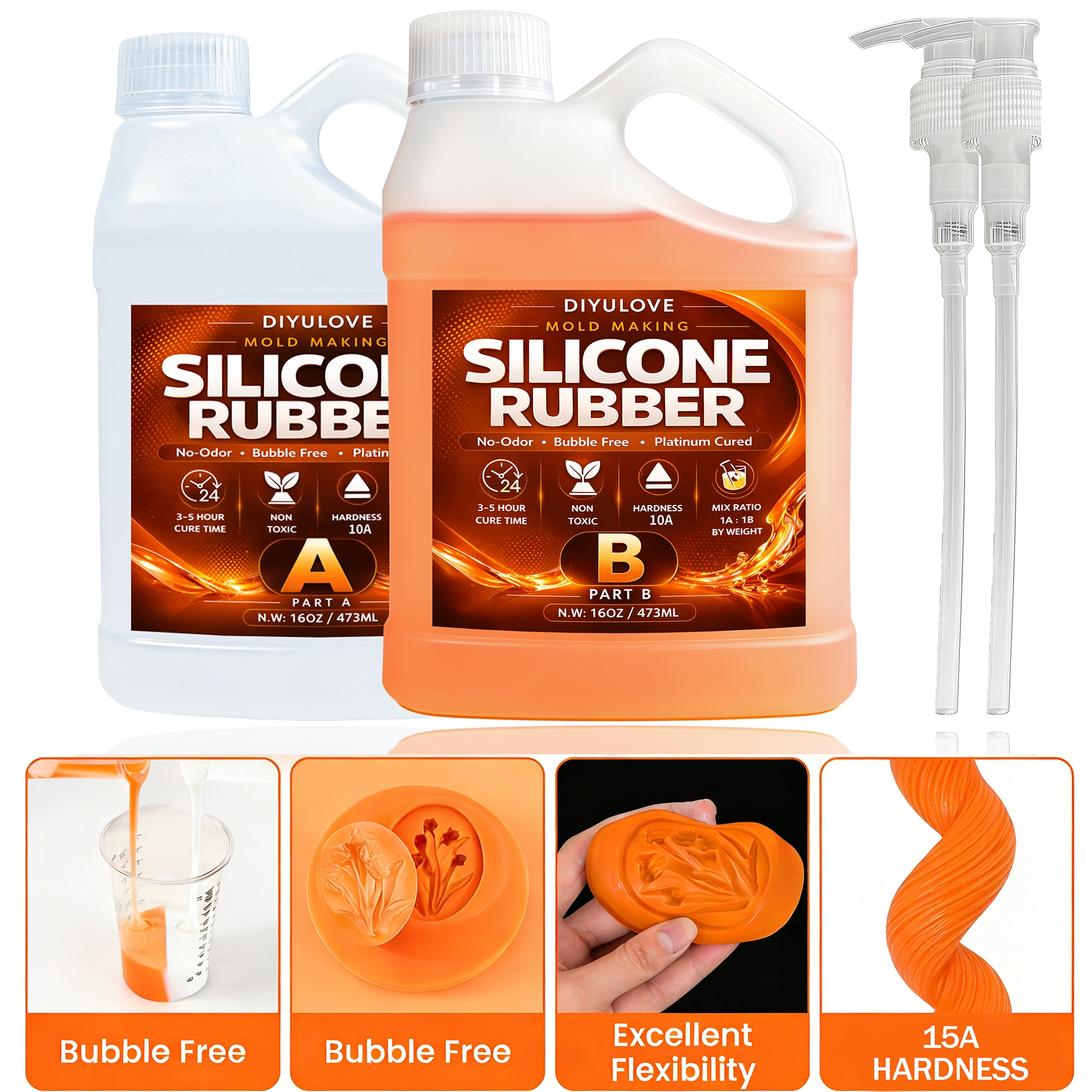 Liquid Silicone Rubber Kit,Hig - Natural Making Soap 评论和价格