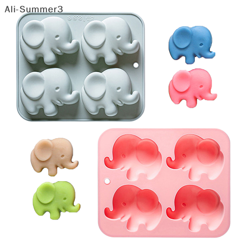4-hole Baby Elephant Silicone  - Soap Making Handmade 评论和价格