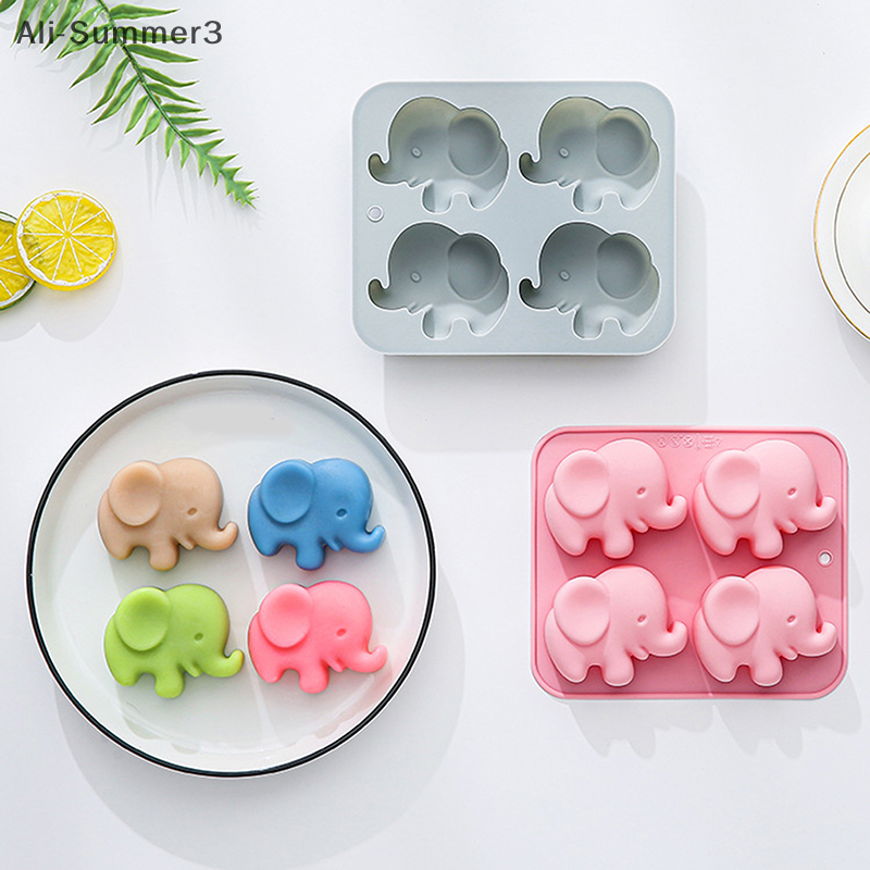 4-hole Baby Elephant Silicone  - Soap Making Handmade 评论和价格