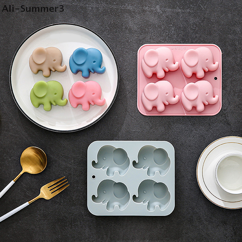 4-hole Baby Elephant Silicone  - Soap Making Handmade 评论和价格
