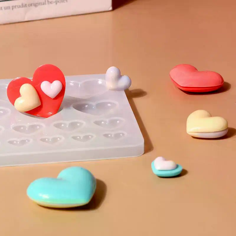 Love Heart Silicone Mold Diffe - Soap Making Handmade 评论和价格