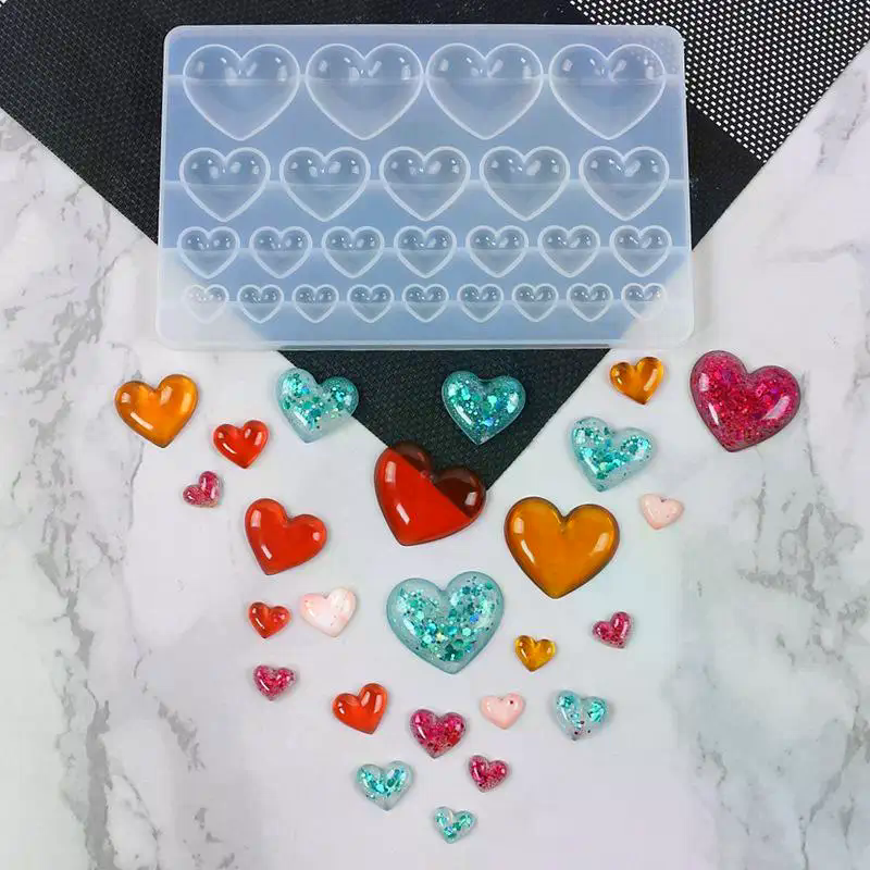 Love Heart Silicone Mold Diffe - Soap Making Handmade 评论和价格