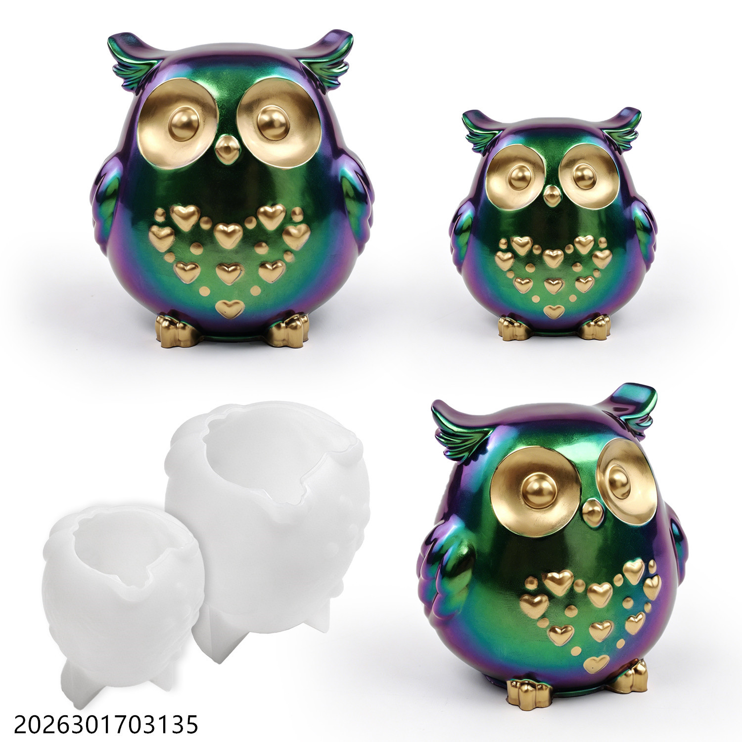 Owl Silicone Mold 3D Bird Shap - Natural Making Soap 评论和价格