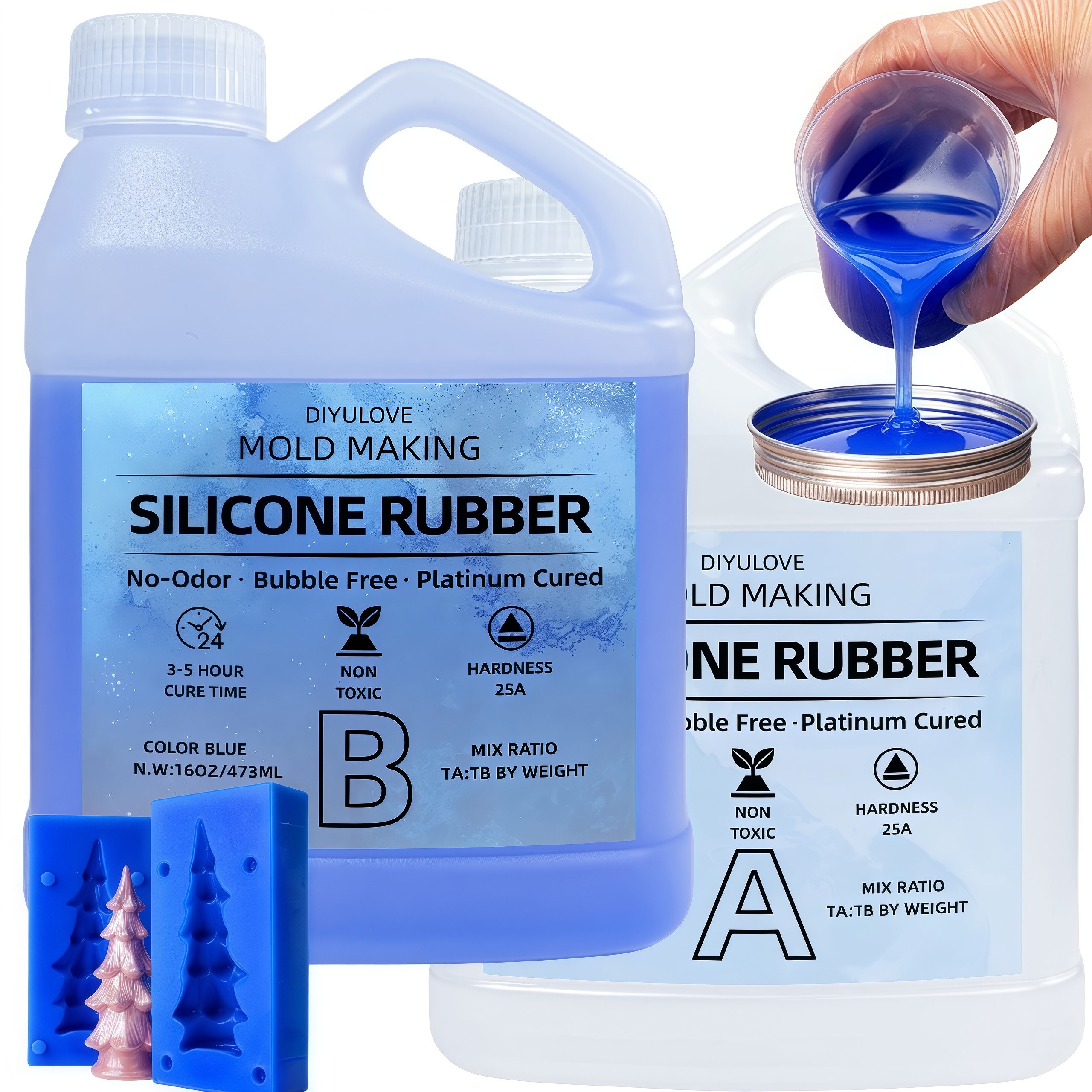 32oz High-Performance Silicone - Natural Making Soap 评论和价格
