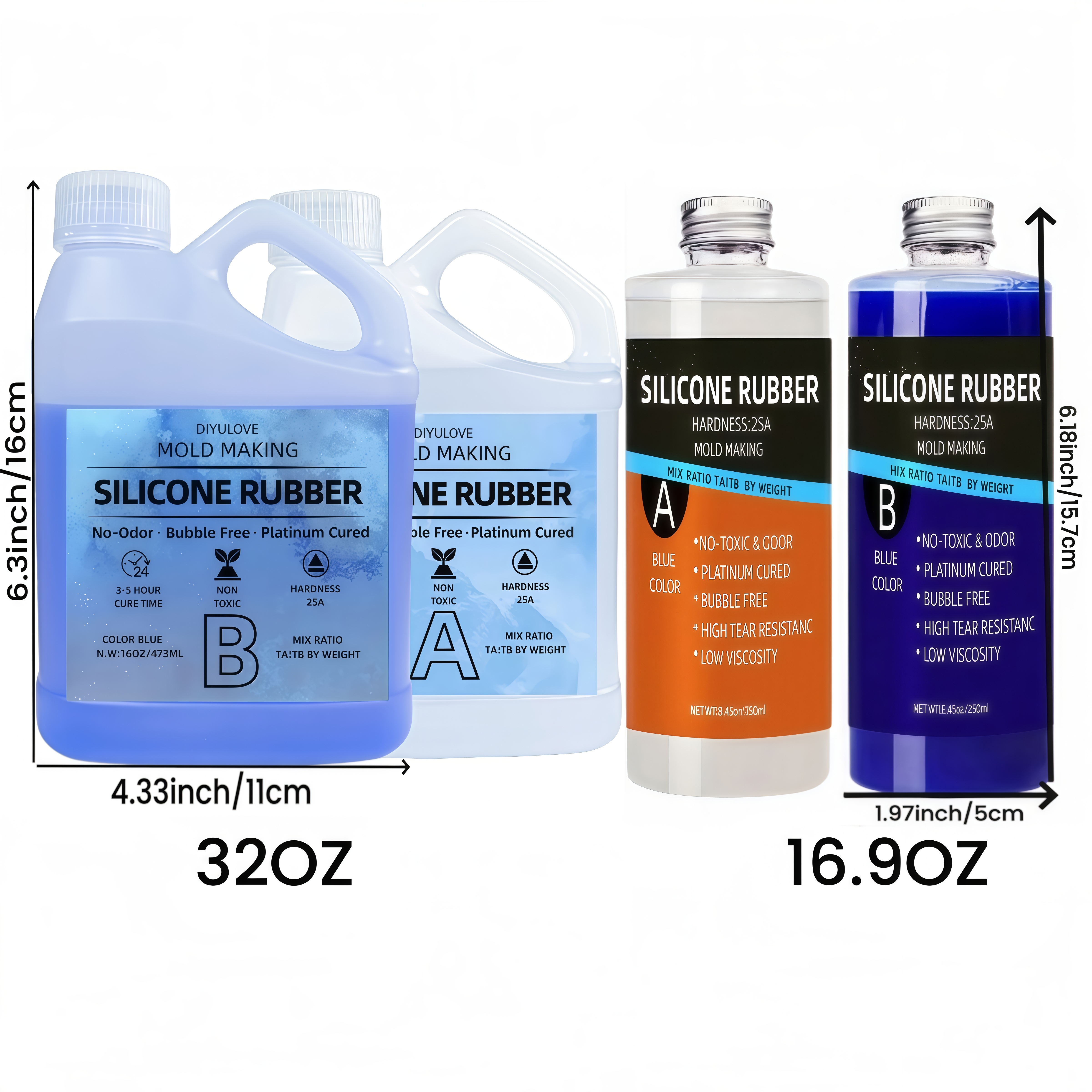 32oz High-Performance Silicone - Natural Making Soap 评论和价格